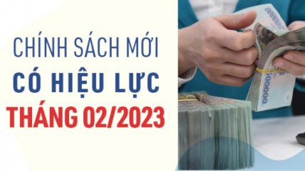Chính sách bất động sản nổi bật có hiệu lực từ tháng 02/2023