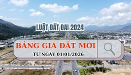 11 trường hợp áp dụng bảng giá đất từ 01/01/2026