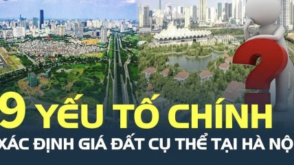 Hà Nội: 9 yếu tố chính xác định giá đất