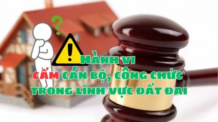 Chi tiết các hành vi cấm cán bộ, công chức thực hiện trong lĩnh vực đất đai