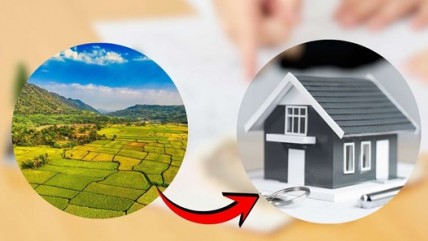 Hướng dẫn tính tiền sử dụng đất đối với hộ gia đình, cá nhân khi chuyển từ đất vườn, ao, đất nông nghiệp sang đất ở