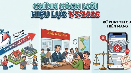 Loạt chính sách mới chính thức có hiệu lực từ 1/7/2026