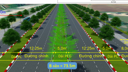 Đại lộ cảnh quan sông Hồng dự kiến 10 làn xe