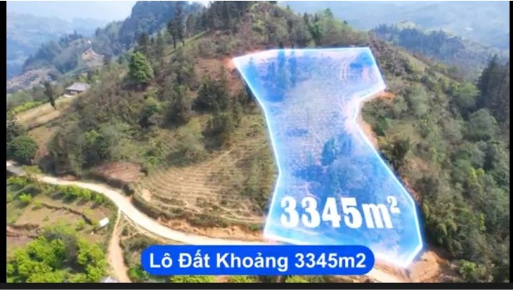 Bán nhanh 3345 m2. mặt tiền khoảng 35m TT bắc Hà , Lào Cai. View nhìn toàn bộ thung lũng vô cùng đẹp