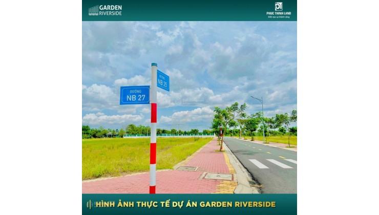 Bán gấp nền Garden Riverside giá rẻ 100m2, SHR, đất ở đô thị LK trung tâm hành chính huyện