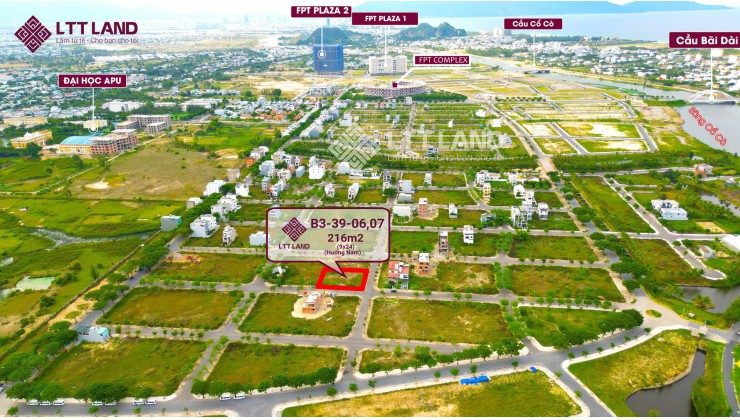 Ngày mới chào bán vài lô biệt thự và lô đất kẹp vệt cây xanh khu đô thị FPT City Đà Nẵng giá đầu tư