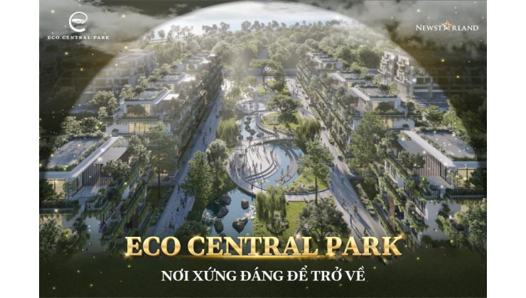 Eco_CenTral Park nằm tại phía đông TP Vinh . Bám trục đường Chu Huy Mân cạnh Sông Lam