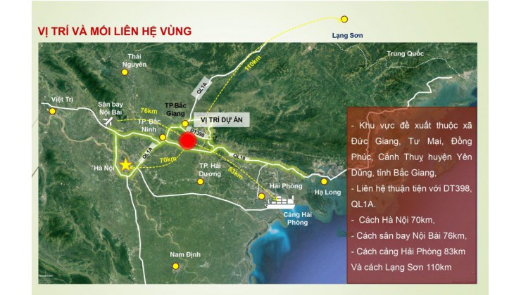 bán đất cổng kcn 730 ha đức giang - yên dũng - bắc giang