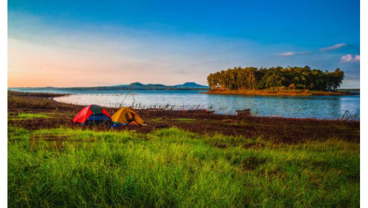 GLAMPING LA NGÀ ĐỊNH QUÁN VIEW HỒ TRỊ AN CỰC ĐẸP