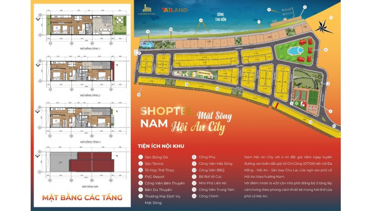 GIÁ SỤP HẦM 2 CĂN SHOPTEL NAM HỘI AN VIEW CÔNG VIÊN