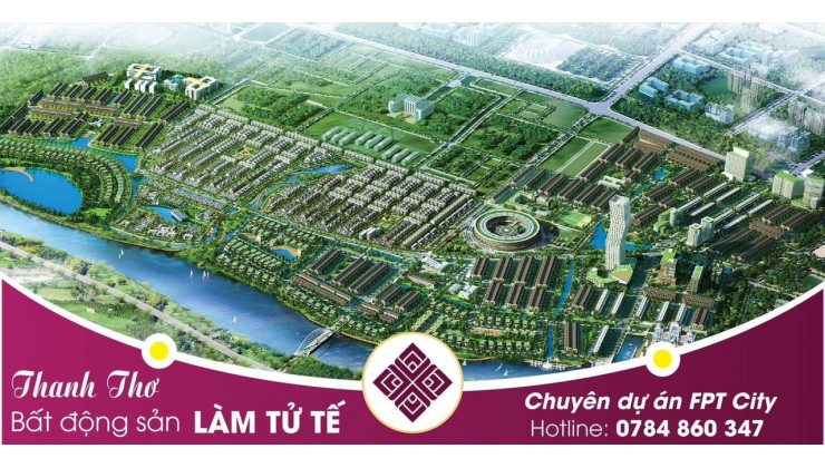 Bán 2 lô đất kẹp vệt cây xanh tại FPT