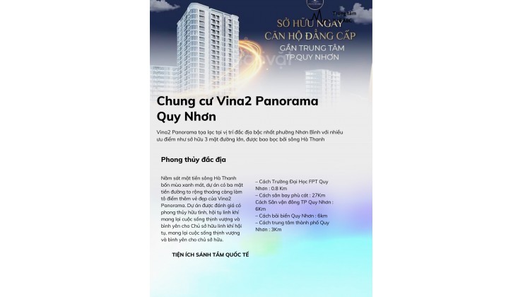 Chỉ từ 750 triệu căn hộ Vina2 Panorama view biển sở hữu lâu dài – 0968 329 079