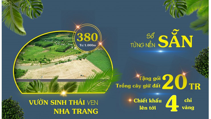 Đất vườn view sông sẵn sổ đỏ trao tay!!!