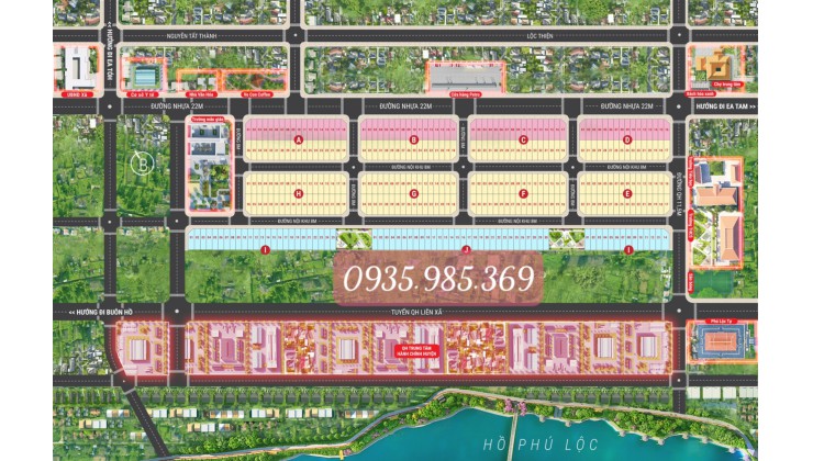 HOT - Giá FULL chỉ 879 triệu, sổ đỏ riêng từng nền KDC Phú Lộc - Krong Năng