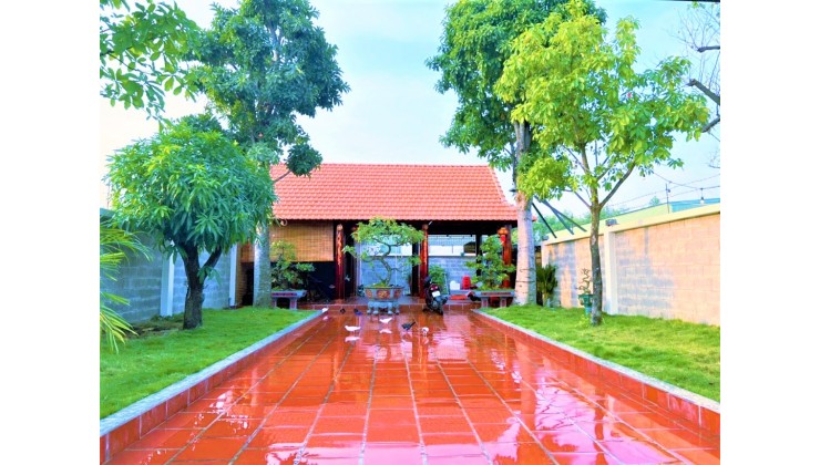 Bán Nhà Vườn Nghỉ dưỡng Thuận An 220m2, Tặng Cây Cảnh,Nội Thất.Phong Thủy Tốt, View Sông Thoáng Mát