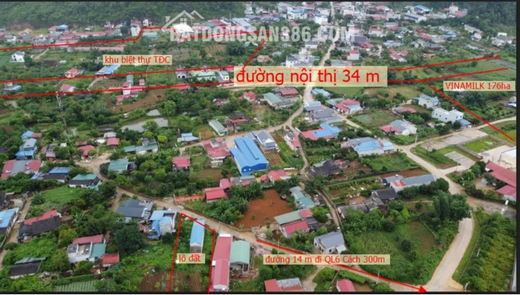 Bán đất nền Mộc Châu ,tiểu khu bó bun 1300m2 sổ đỏ rõ ràng