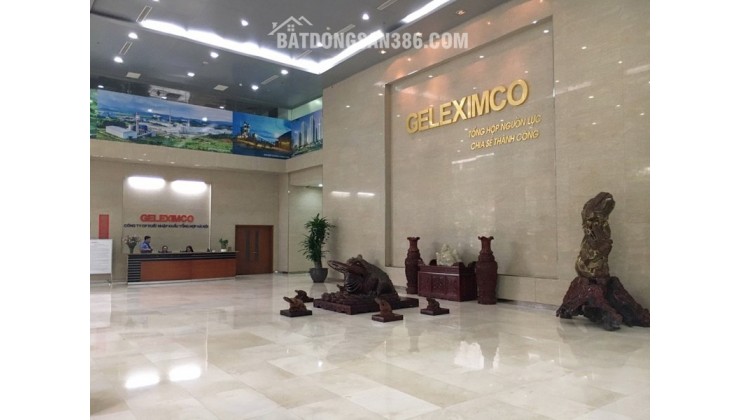 Văn phòng ngon bổ rẻ hạng A cho thuê tại Tòa Geleximco với DT 100m2-500m2 có nội thất
