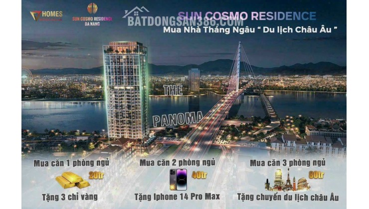 ⚜️ Sun Cosmo Residence Da Nang⚜️ Thành Phố Quốc Tế - Giao Lộ Hoàng Kim