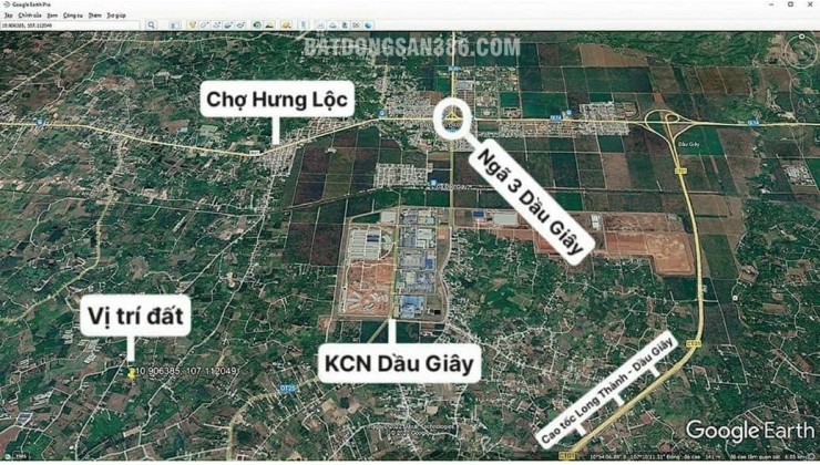 Cần Bán gấp đất gần đường Quốc Lộ 1A , gần KCN Dầu Giây, 130m2 , lòng đường 8m.