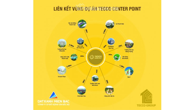 Căn hộ 64m2 2pn Tecco centralpoint Thanh Hóa, cao cấp