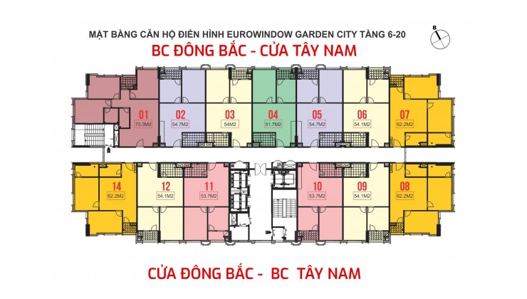 chung cư Eurowindow Park City, 54m2, 2pn, Tp Thanh Hóa