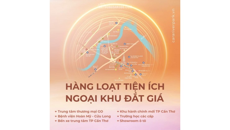 Bán căn hộ cao cấp đầu tiên tại Cần Thơ: Cara River Park