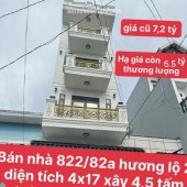 Bán nhà hẻm Hương Lộ 2 KP10, Bình Trị Đông A 68m2 SHR 4.5 tấm 6.5 tỷ Lh:0906577055