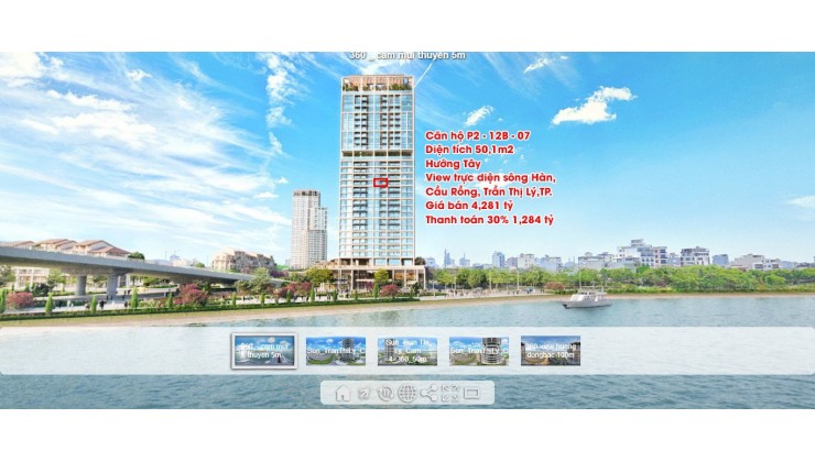 Căn hộ cao cấp view sông Hàn - giá cả phải chăng- Sun Cosmo Residence