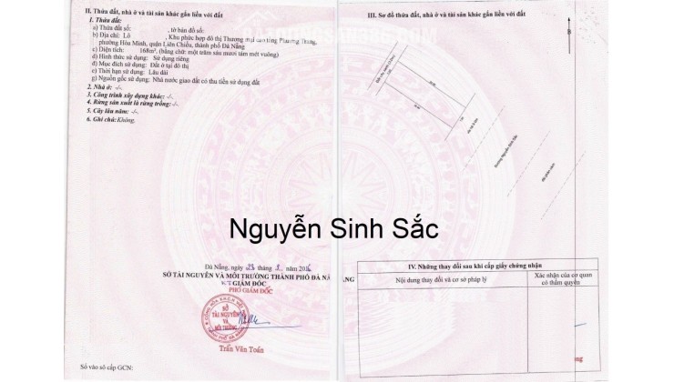 Bán đất Mặt tiền Nguyễn Sinh Sắc, Đường 60m, Giá rẻ Tháng 12/2023