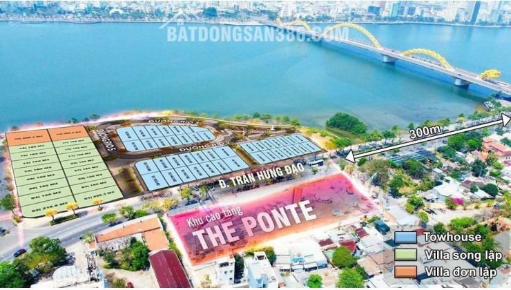 Căn hộ Sun Ponte trực diện sông Hàn, căn góc 2Br tầng 22 view trực diện sông chiết khấu đến 16.5%