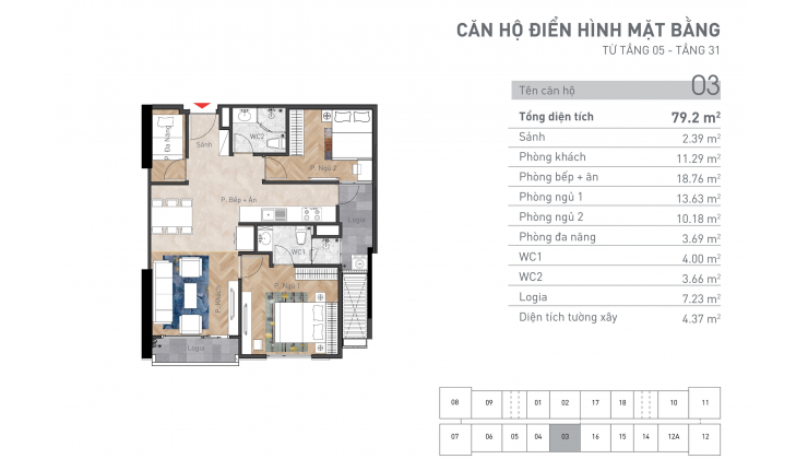 Cần bán căn hộ 2N2WC, 79m2, Sổ đỏ chính chủ, Cạnh trường chuyên Amsterdam, quận Thanh Xuân