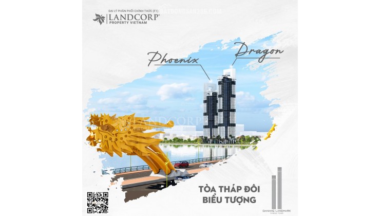 Suất ngoại giao - Quỹ căn độc quyền tầng cao Landmark Tower - view trực diện sông Hàn - Cầu Rồng