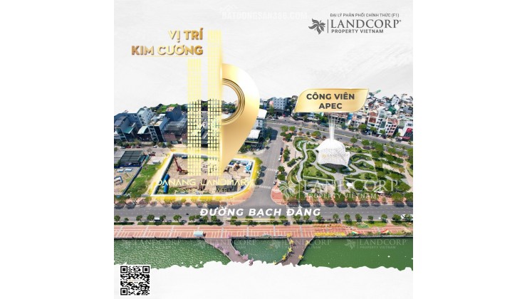 Suất ngoại giao - Quỹ căn độc quyền tầng cao Landmark Tower - view trực diện sông Hàn - Cầu Rồng