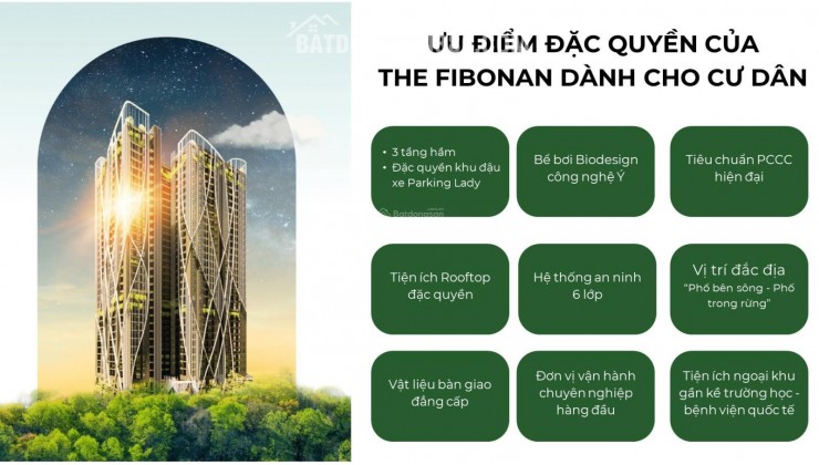 Quỹ căn mới nhất dự án The Fibonan.Chỉ từ 850tr sở hữu căn hộ giữa KĐT ECopark