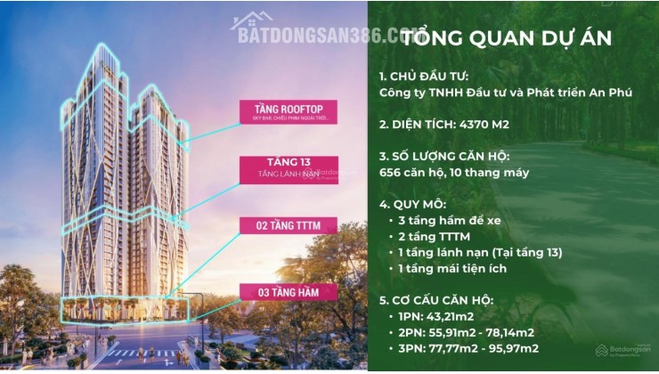 Mở bán quỹ căn độc quyền đẹp nhất dự án The Fibonan, ck lên đến 400tr, HTLS 0%/18th