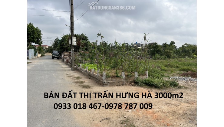 Bán đất thị trấn hưng hà, thái bình 3000m2-6tr/m2-0933 018 467-0978 787 009