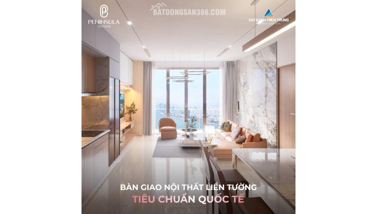 Căn hộ Peninsula Đà Nẵng, giá từ 350 triệu, sở hữu lâu dài, chiết khấu 15%, nội thất nhập khẩu