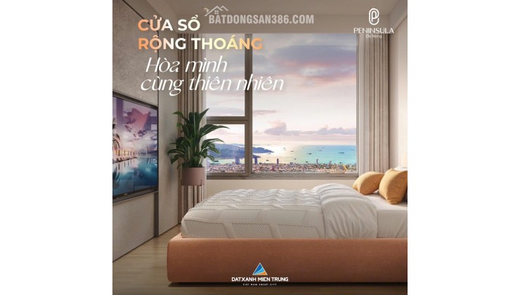 Căn hộ Peninsula Đà Nẵng, giá từ 350 triệu, sở hữu lâu dài, chiết khấu 15%, nội thất nhập khẩu