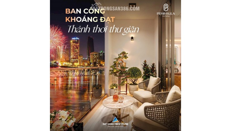 Căn hộ Peninsula Đà Nẵng, giá từ 350 triệu, sở hữu lâu dài, chiết khấu 15%, nội thất nhập khẩu