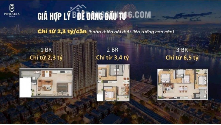 Peninsula Đà Nẵng – View đẹp, giá tốt 53,5 triệu/m2, cơ hội đầu tư vàng