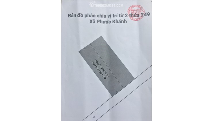 Chính chủ bán gấp 500m2 đất nông nghiệp tại Nhơn Trạch Đồng Nai 1.9 tỷ. LH:0913757107.