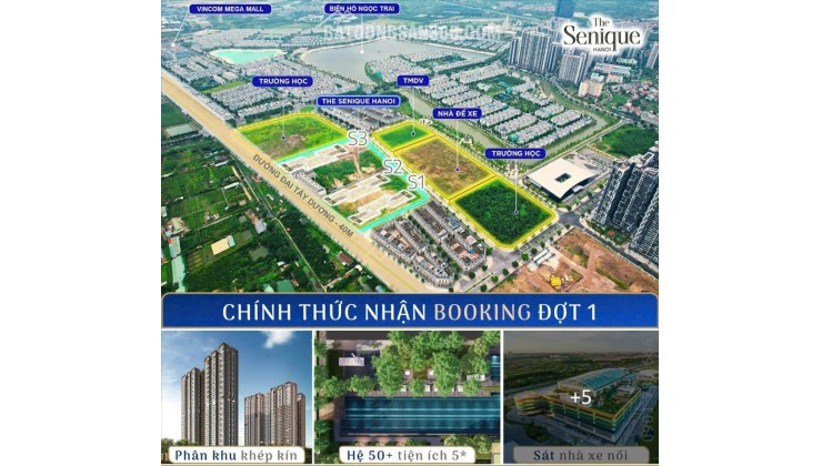 Nhận booking dự án Senique-CapitalLand tại phía Đông Hà Nội với chiết khấu khủng