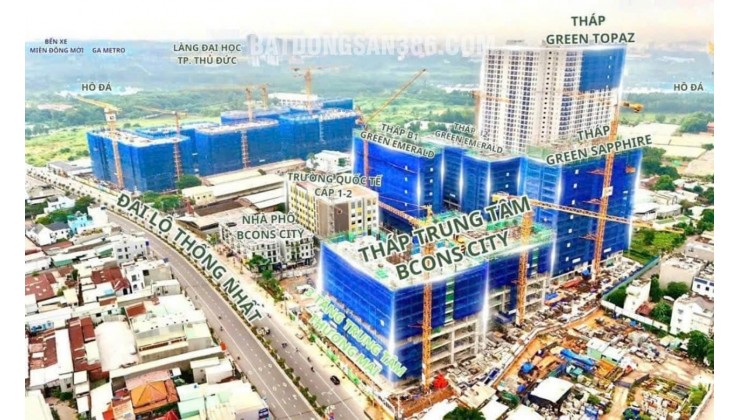 Đầu tư quá dễ dàng với căn hộ thuộc Khu đô thị Bcons City làng đại học quốc gia Thủ Đức