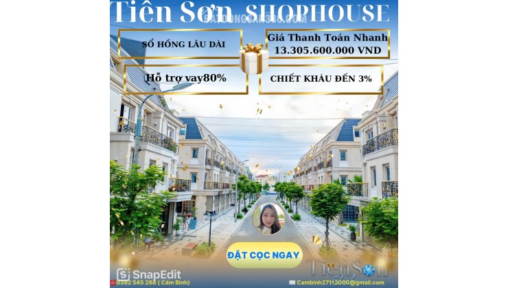 ĐỘT PHÁ KINH DOANH CÙNG SHOPHOUSE TIÊN SƠN - VỊ TRÍ ĐẮC ĐỊA NHẤT ĐÀ NẴNG!