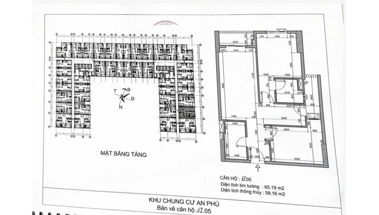 Bán CHCC AN PHÚ THUẬN AN - 65m2 (2PN2VS) - T2/2025 bàn giao - Giá 2.1 tỷ. Lh: 0949803201