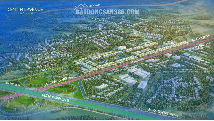 DỰ ÁN CENTRAL AVENUE LỤC NAM – CƠ HỘI ĐẦU TƯ SINH LỜI ĐỈNH CAO!