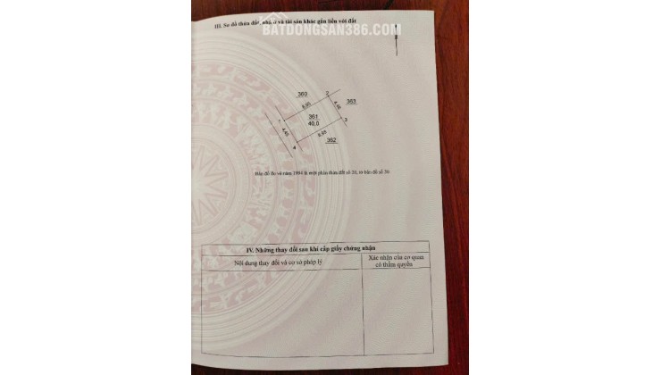 CHÍNH CHỦ CẦN BÁN NHANH MẢNH ĐẤT TẠI THÔN 3 - VẠN PHÚC - THANH TRÌ - HÀ NỘI
