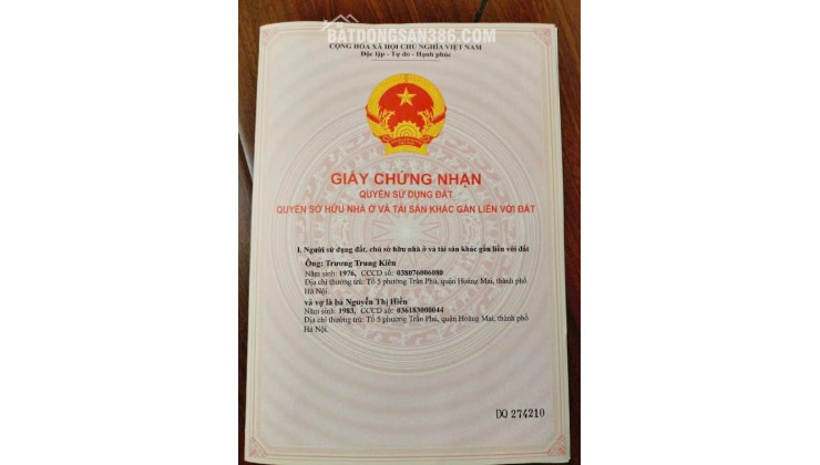 CHÍNH CHỦ CẦN BÁN NHANH MẢNH ĐẤT TẠI THÔN 3 - VẠN PHÚC - THANH TRÌ - HÀ NỘI