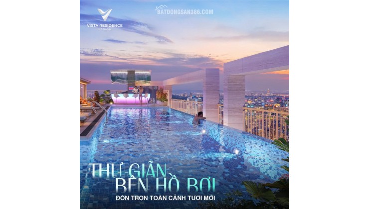 Bán căn hộ cao cấp Vista Residence, vị trí đắc địa trên tuyến đường huyết mạch Hải Châu - ĐN - cho thuê 20tr - 25tr/tháng