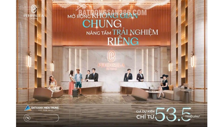 Cần tiền tái đầu tư chính chủ cần bán lỗ căn hộ 2PN Peninsula tầng cao view đẹp giá 4 TỶ 250